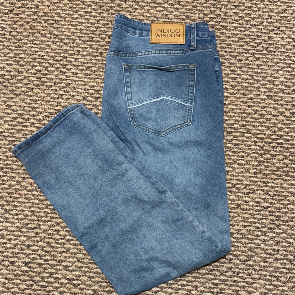 Indigo Straight Men's Jeans - Classic Blue